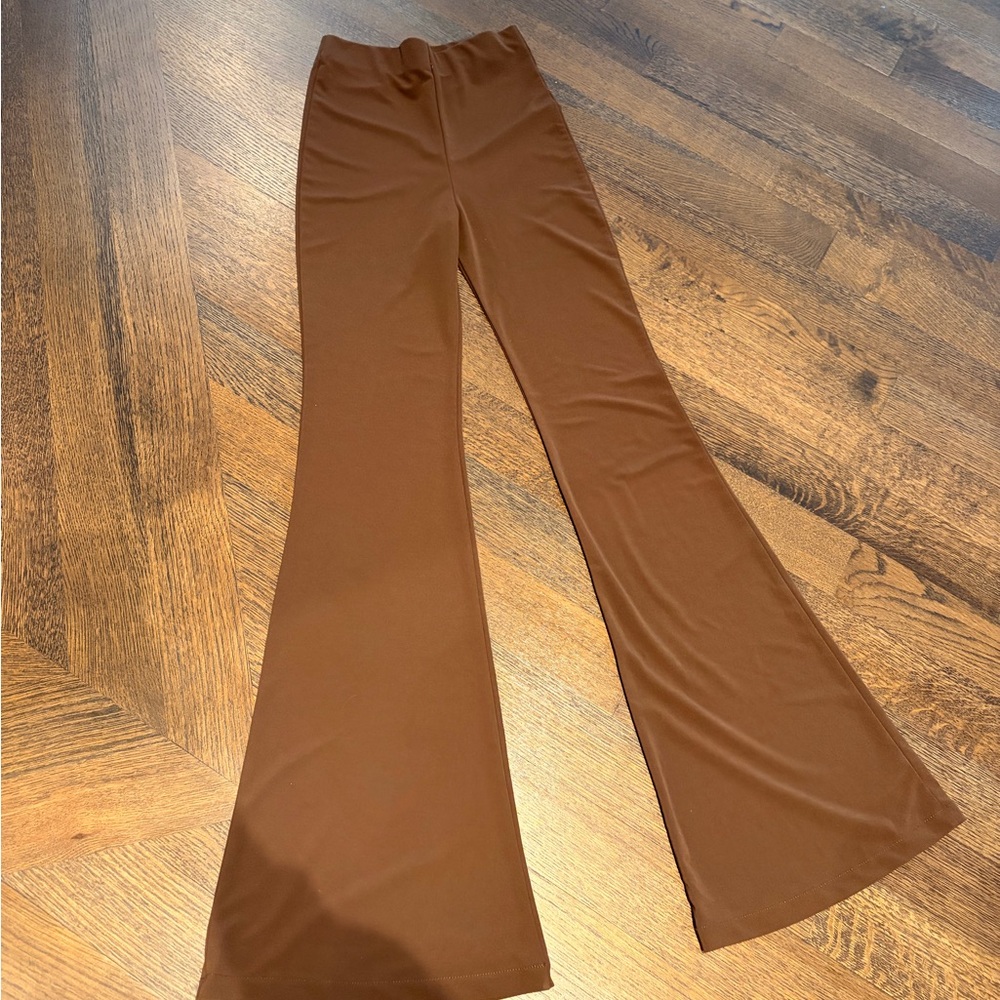 Zara Brown Flared Women's Pants